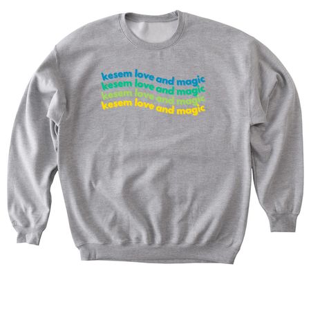 Kesem Love and Magic 2025 Merch, a Sport Grey Softstyle Crewneck Sweatshirt