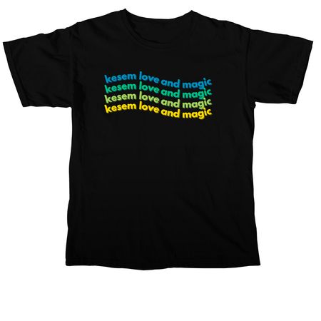 Kesem Love and Magic 2025 Merch, a Black Comfort Colors Unisex Tee