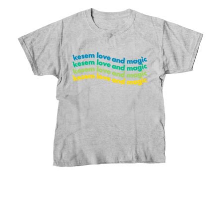 Kesem Love and Magic 2025 Merch, a Sport Grey Youth Unisex Tee