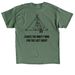 For the One - Green, a Military Green Classic Unisex Tee (back-view)