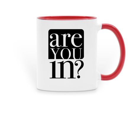Redhouse Mugs - 3 styles, a Red Two-Tone Ceramic Mug