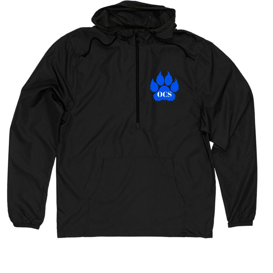 Wildcats Adult Windbreaker, a Black Quarter-Zip Windbreaker