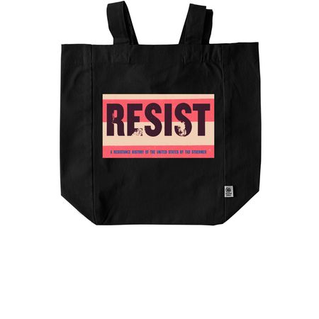 RESIST tote bags, a Black Recycled Cotton Tote Bag