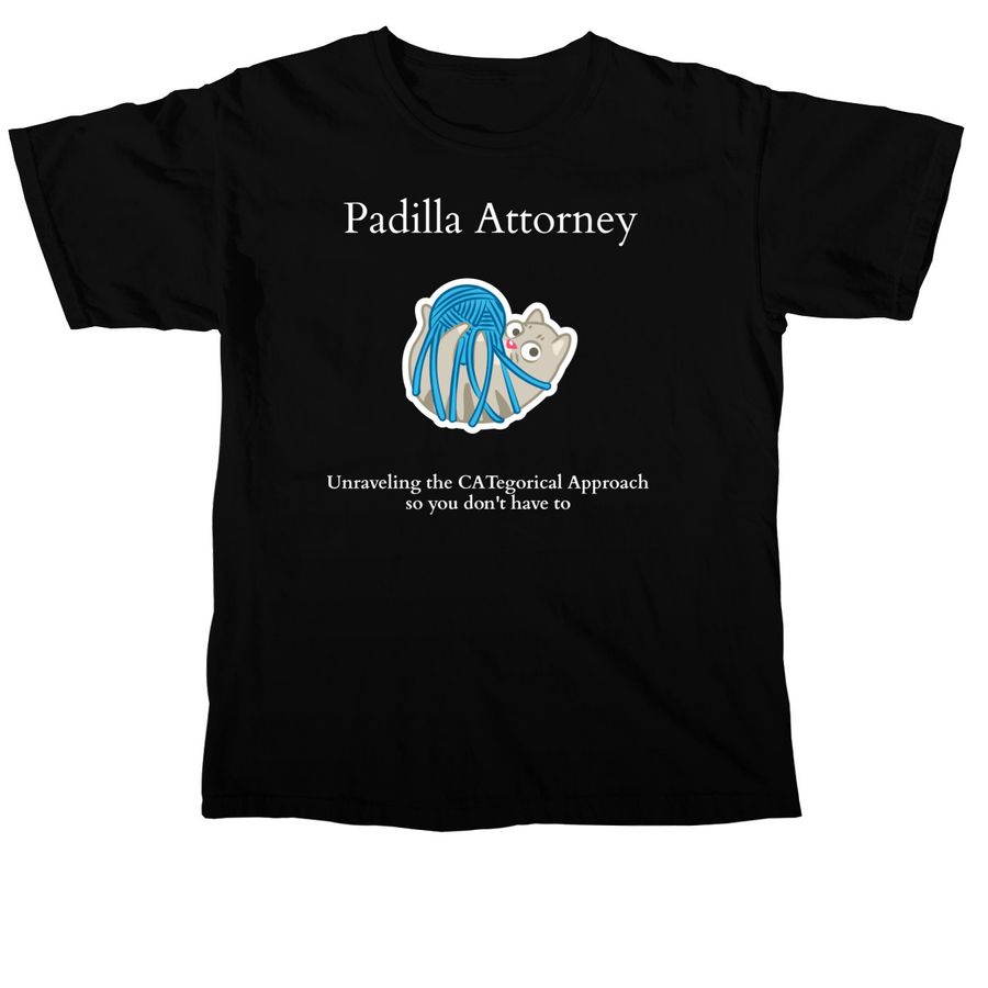 CATegorical Approach, a Black Comfort Colors Unisex Tee