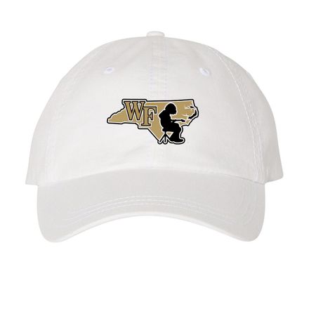 Winston Salem Mikey Hat, a White Printed Pigment Dye Baseball Cap