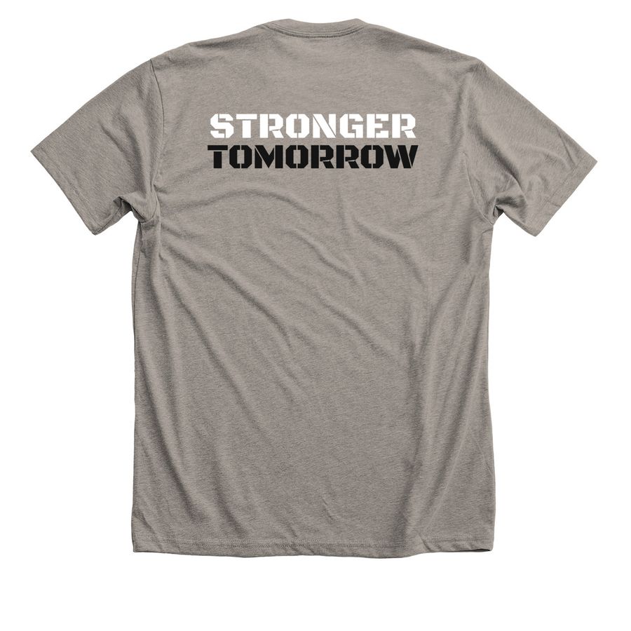 In Memory of Steve Reggio, a Heather Stone Premium Unisex Tee (back-view)