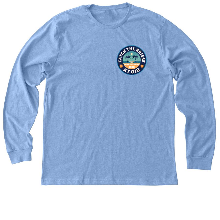 Briese Unisex Long-Sleeved Tee or Tank, a Heather Carolina Blue Premium Long Sleeve Tee