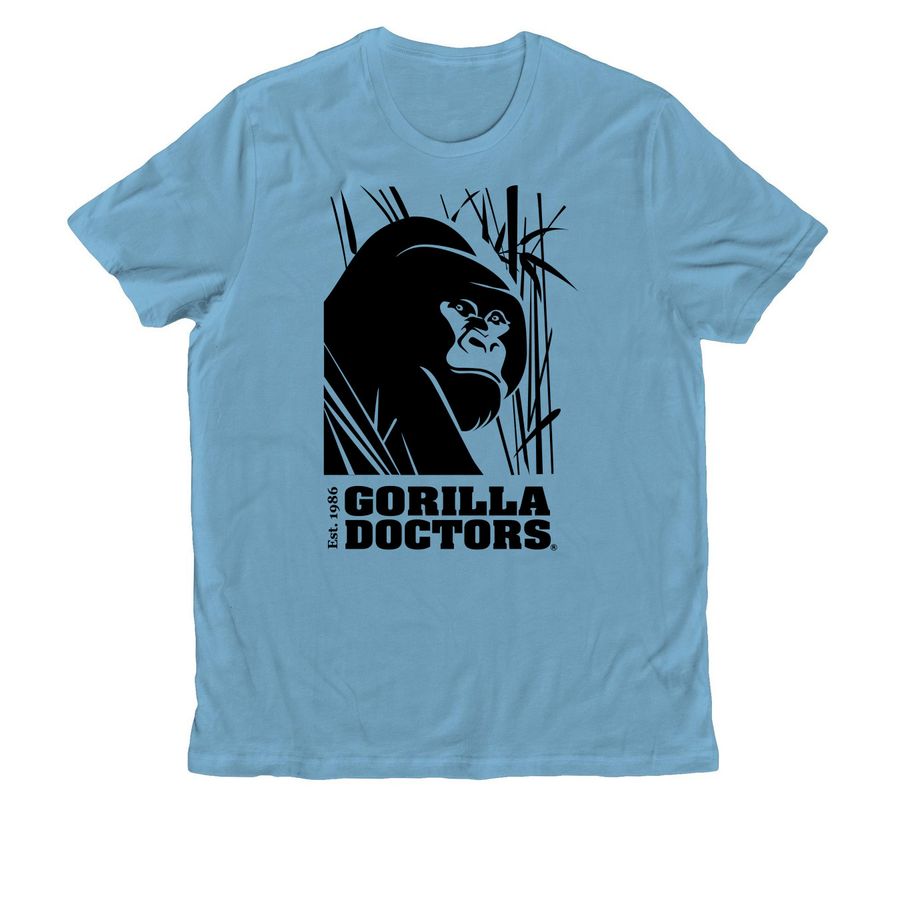 Organic Tee - All Black Logo, a Arctic Blue Allmade Organic Cotton Unisex Tee