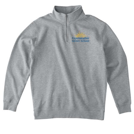 Fayerweather Quarter Zip Sweater, a Grey Heather Midweight Quarter Zip Pullover