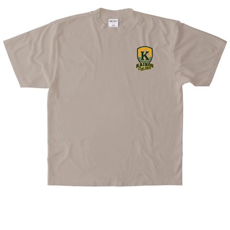 Kairos Cut-Ups // End Human Trafficking Line, a Oatmeal Heavyweight Garment Dye Tee