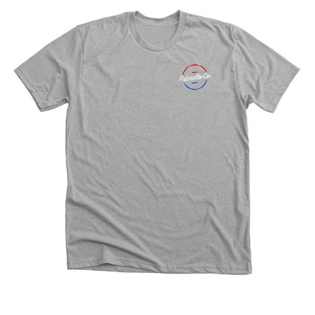 Palmetto Co. 4th of July, a Athletic Heather Premium Unisex Tee (back-view)