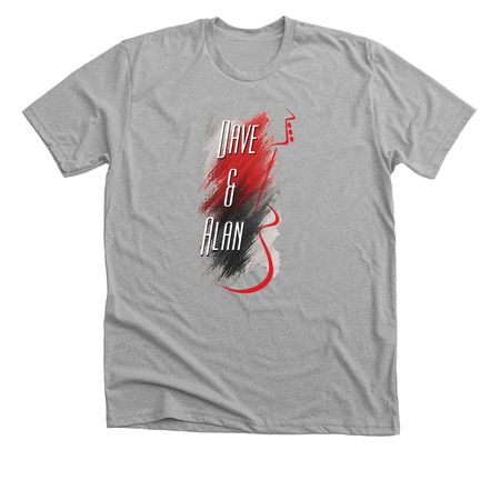 Red Guitar Swatch, a Athletic Heather Premium Unisex Tee