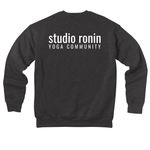 ronin practice.&nbsp;, a Dark Grey Heather Premium Drop Shoulder Sweatshirt (back-view)