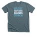 Everybody Counts Or Nobody Counts Fundraiser&nbsp;, a Heather Slate Premium Unisex Tee