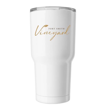 Vineyard Insulated Tumbler, a White Insulated Tumbler