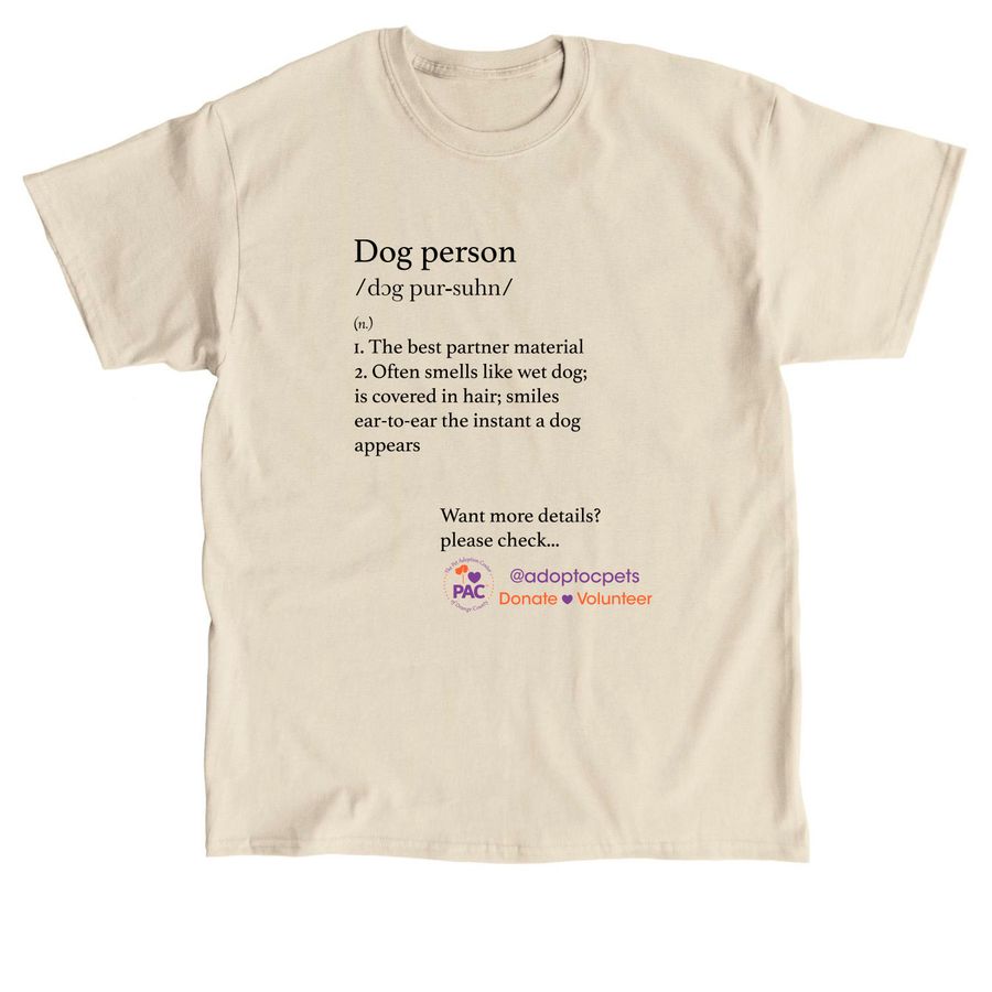 PAC-OC Keep Our Adoption Center Open-Design 2, a Sand Classic Unisex Tee