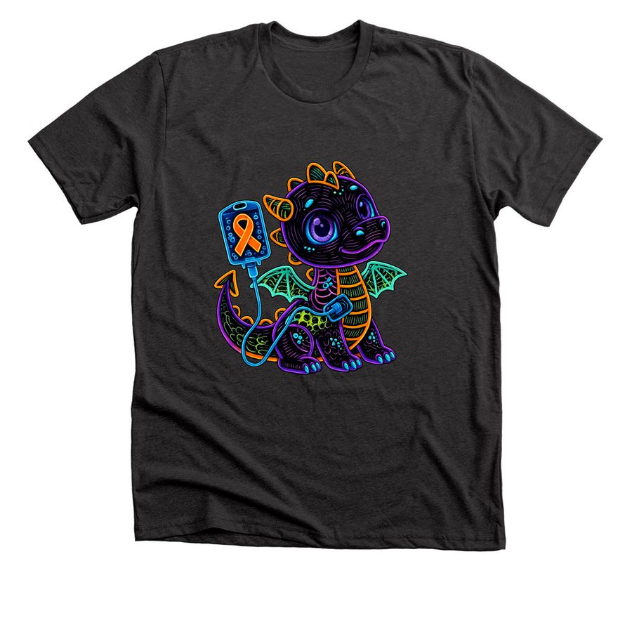 One Little Warrior. One Big Fight., a Dark Grey Heather Premium Unisex Tee