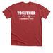 Volunteers - Together We Make a Difference, a Heather Canvas Red Premium Unisex Tee