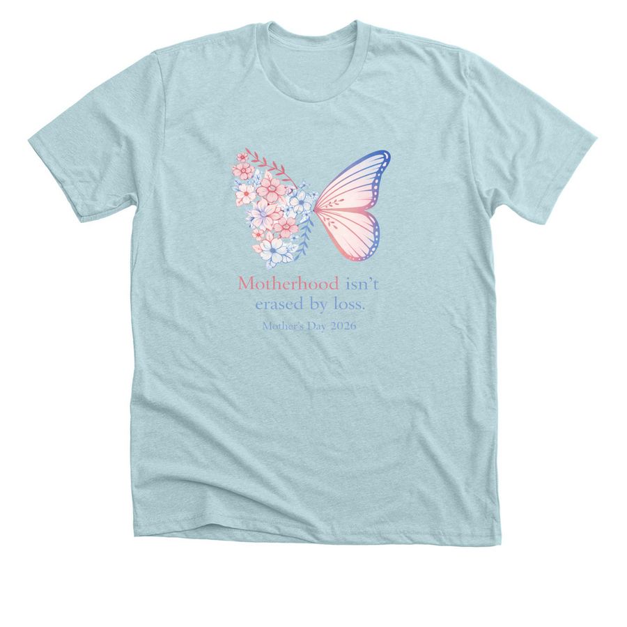 Mothers Day Remembrance (Batch 26), a Heather Ice Blue Premium Unisex Tee