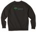 Apparel, a Deep Black Allmade Organic CVC Crewneck Sweatshirt (back-view)