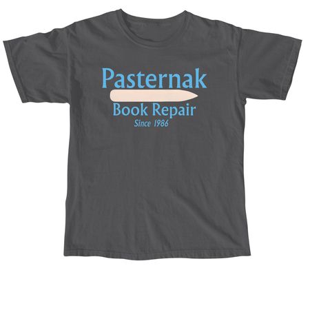 Pasternak Book Repair t-shirt, a Pepper Comfort Colors Unisex Tee