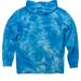 Lincoln Park Co-Op Preschool Adults and Youth, a Aqua Blue Tie Dye Pullover Hoodie (back-view)