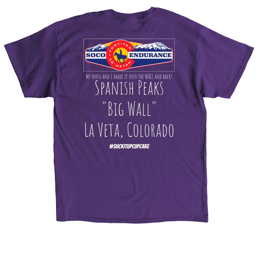 Over The Wall Club, a Purple Classic Unisex Tee (back-view)