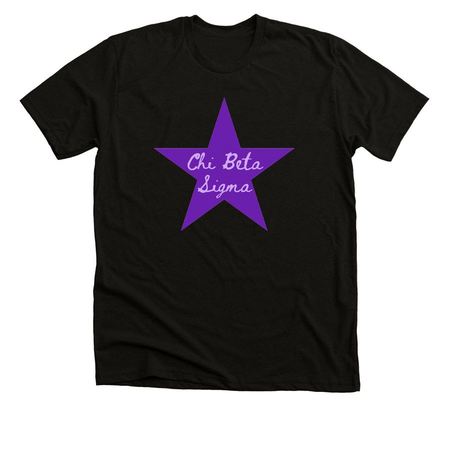 Chi Beta Sigma?, a Solid Black Blend Premium Unisex Tee
