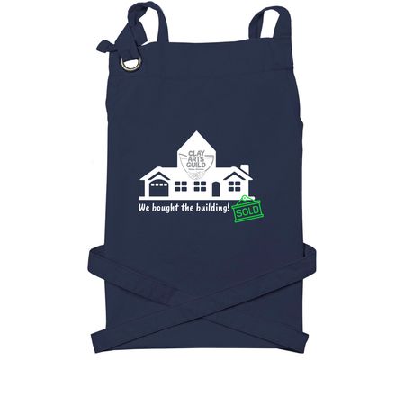 CAG Building Celebration Aprons!&nbsp;, a Navy Cotton Canvas Pocket Apron