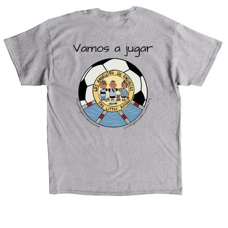 Vamos a jugar-1, a Sport Grey Classic Unisex Tee (back-view)