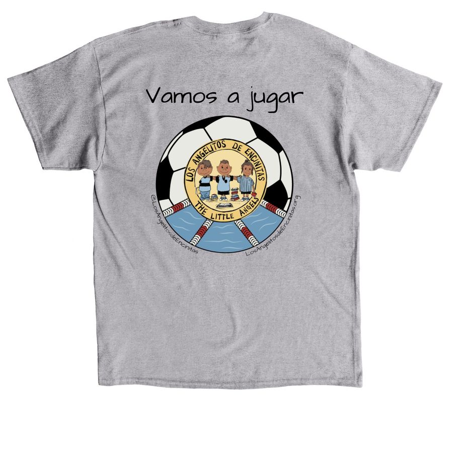 Vamos a jugar-1, a Sport Grey Classic Unisex Tee (back-view)