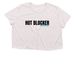 HOT BLOCKER, a Heather Dust Women?s Flowy Cropped Tee