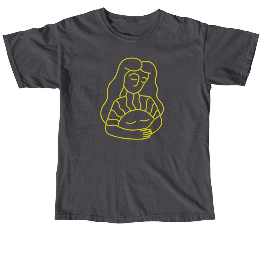 Sol Woman (Lime), a Graphite Comfort Colors Unisex Tee