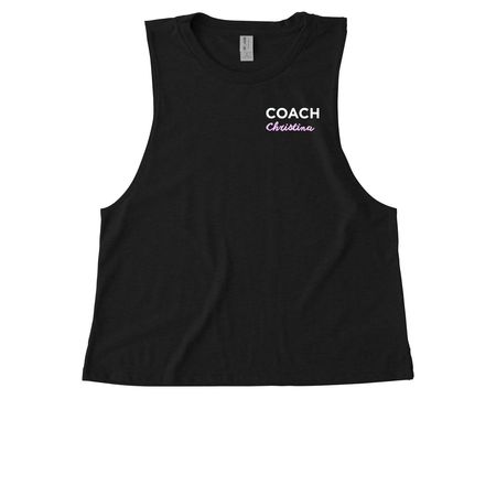 Coach Christina, a Deep Black Allmade Eco Triblend Women?s Muscle Tank