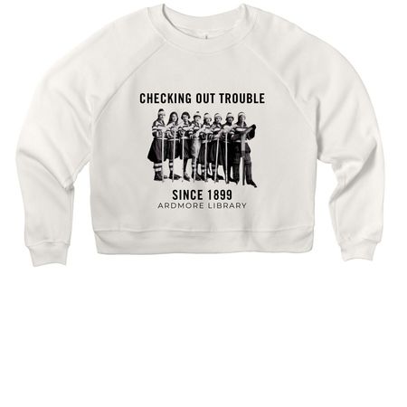 Checking Out Cropped Shirts & Outerwear, a Vintage White Women's Premium Cropped Raglan Sweatshirt