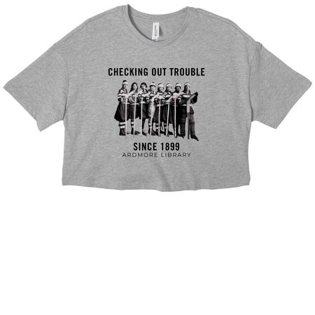 Checking Out Cropped Shirts & Outerwear, a Athletic Heather Women?s Cropped Cotton Tee