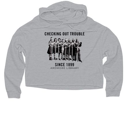 Checking Out Cropped Shirts & Outerwear, a Grey Heather Women?s Lightweight Cropped Hoodie