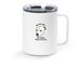 "Yes I'm Cute" Travel Mug, a White Stainless Steel Travel Mug