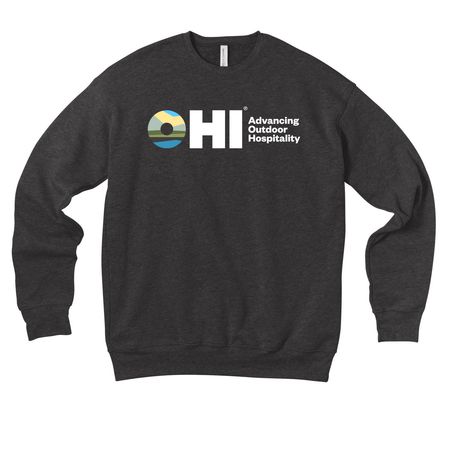 OHI Sweatshirts, a Dark Grey Heather Premium Drop Shoulder Sweatshirt