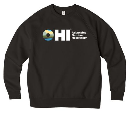 OHI Sweatshirts, a Deep Black Allmade Organic CVC Crewneck Sweatshirt