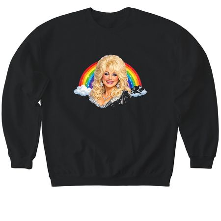Hello Dolly!, a Black Softstyle Crewneck Sweatshirt