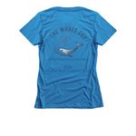 The Whale Cup, a Turquoise Women's Slim Fit Tee (back-view)