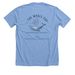 The Whale Cup, a Heather Carolina Blue Premium Unisex Tee (back-view)