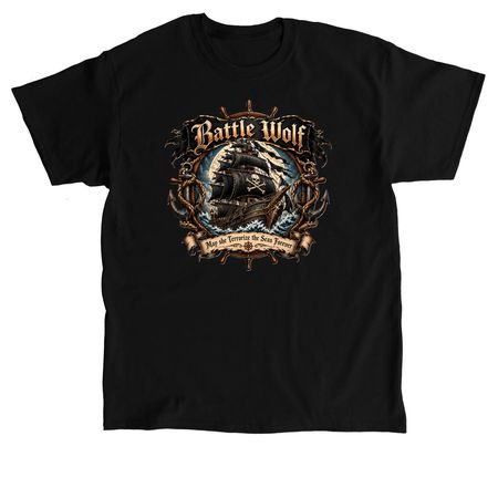 Battle Wolf Shirt '26 - Design 4, a Black Classic Unisex Tee
