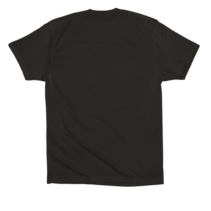 Community Over Competition, a Black Premium Cotton Tee (back-view)