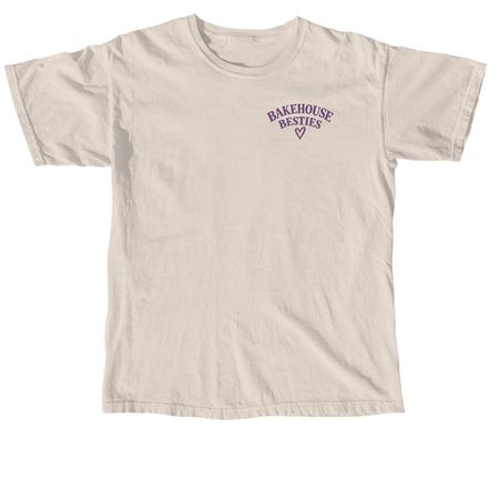 Union Street Bakehouse - Bakehouse Besties, a Ivory Comfort Colors Unisex Tee (back-view)