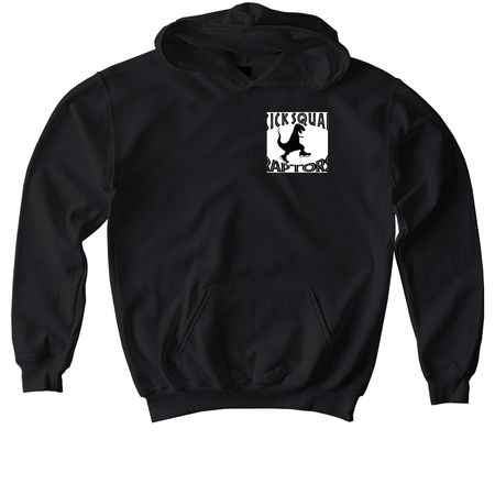 Momma raptor collection&nbsp;, a Black Softstyle Youth Pullover Hoodie