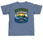 Limited Edition "Vermont Strong" Shirt, a Blue Jean Comfort Colors Unisex Tee (back-view)
