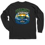 Limited Edition "Vermont Strong" Shirt, a Black Classic Long Sleeve Tee (back-view)
