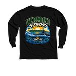 Limited Edition "Vermont Strong" Shirt, a Black Youth Long Sleeve Tee (back-view)